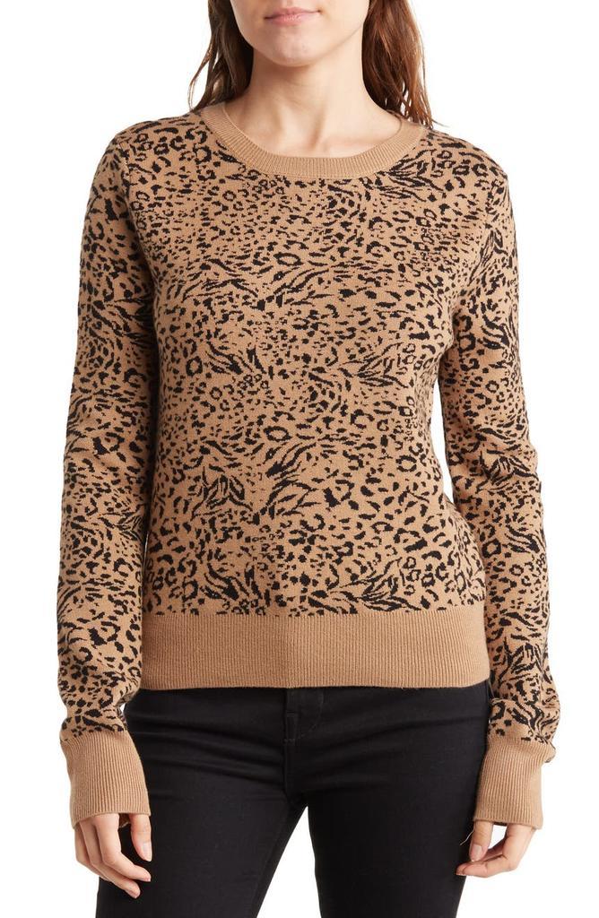 商品BCBG|Leopard Print Sweater,价格¥518,第1张图片