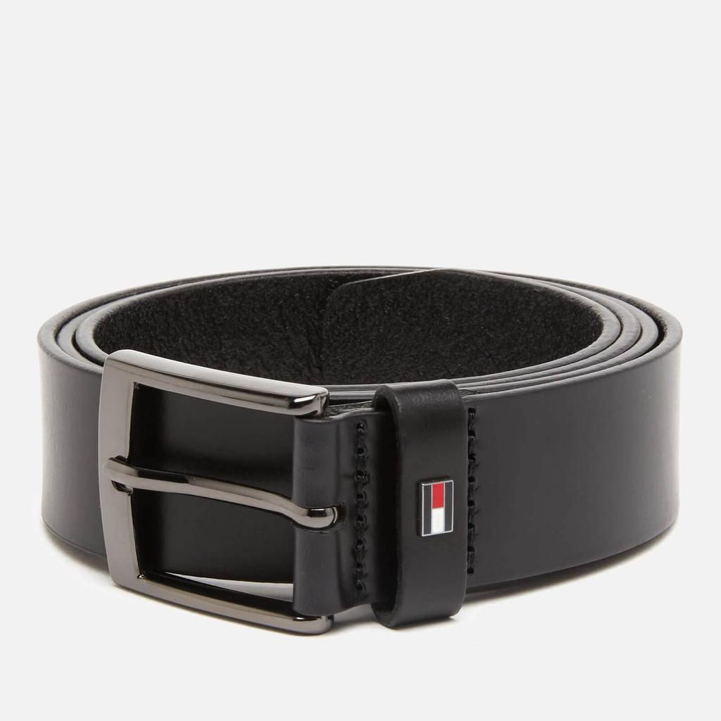 Tommy Hilfiger Men's Adan Leather Belt - Black商品第1张图片规格展示