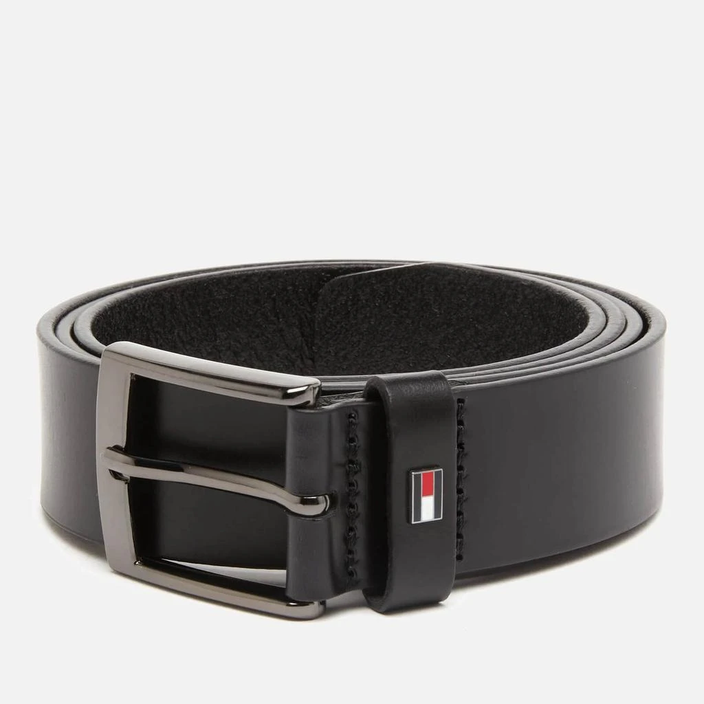 商品Tommy Hilfiger|Tommy Hilfiger Men's Adan Leather Belt - Black,价格¥413,第1张图片