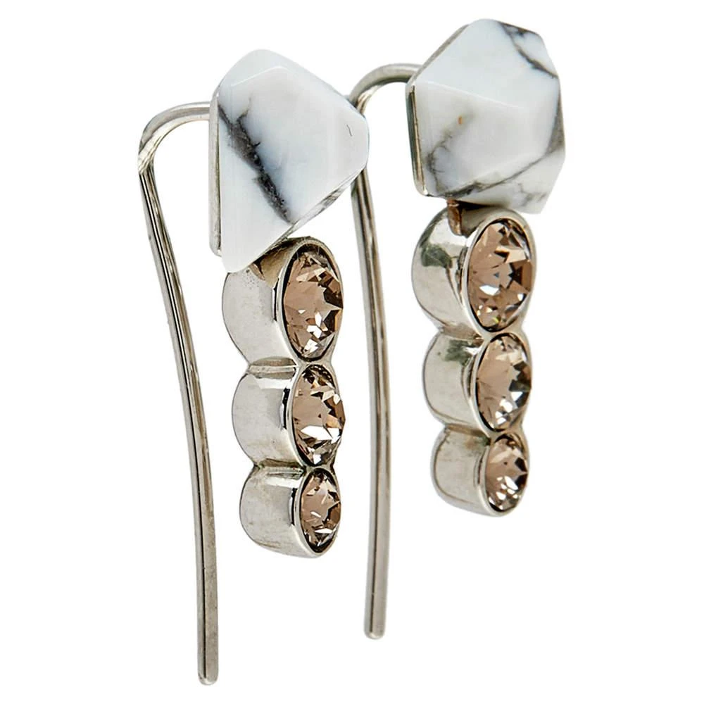 商品[二手商品] Dior|Dior Howlite & Crystal Climber Earrings,价格¥1258,第2张图片详细描述