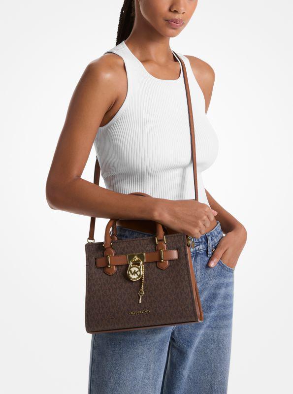 【国内即発】マイケルコース HAMILTON MD SATCHEL BROWN MICHAEL KORS HAMILTON SMALL SATCHEL SHOULDER CROSSBODY BAG