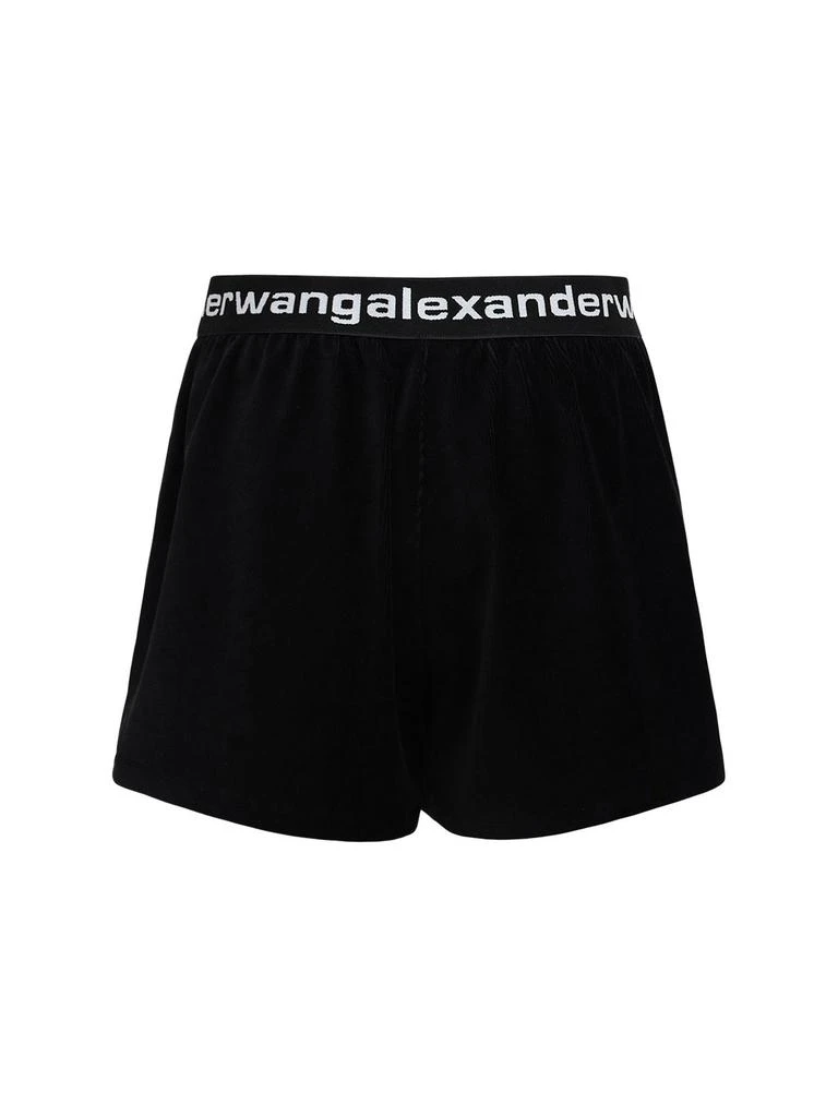 商品Alexander Wang|Stretch Corduroy Shorts W/ Logo,价格¥2011,第4张图片详细描述