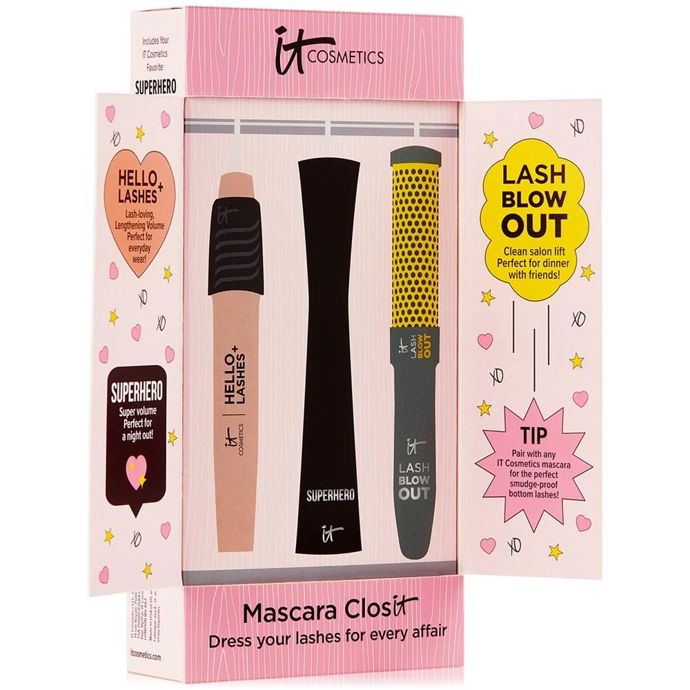 商品IT Cosmetics|3-Pc. Mascara ClosIT Volumizing & Lengthening Full Size Gift Set,价格¥314,第2张图片详细描述