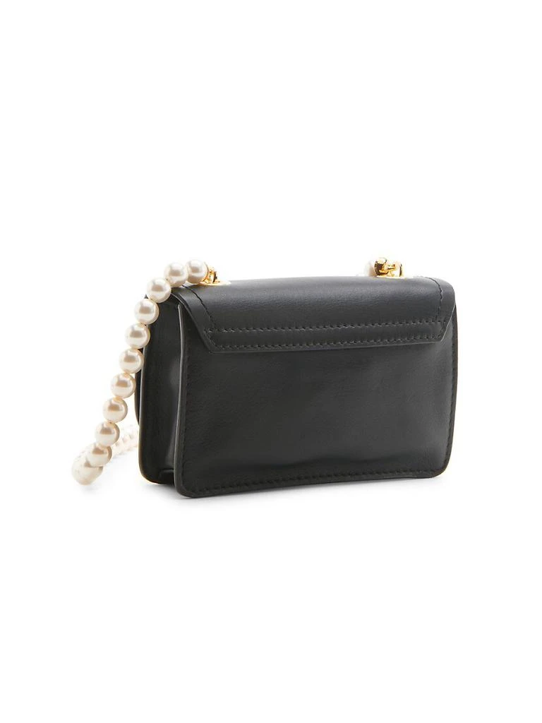 商品Moschino|Small M Logo Pearl-Embellished Shoulder Bag,价格¥9310,第5张图片详细描述