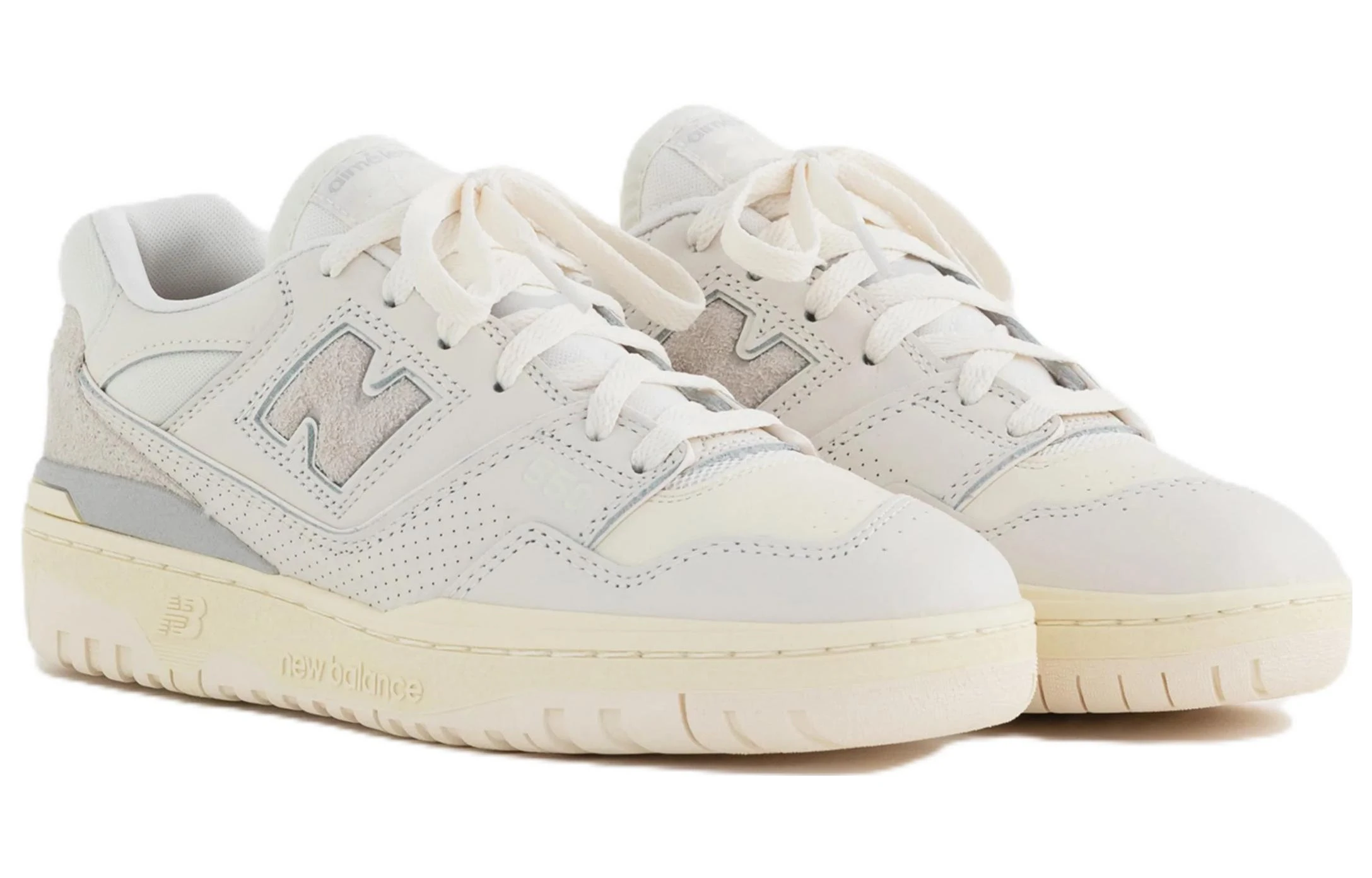 商品[国内直发] New Balance|AIME LEON DORE x  NB 550 \"Oxfords\"联名款 减震防滑耐磨 低帮 复古篮球鞋 男女同款 白色,价格¥1065,第4张图片详细描述