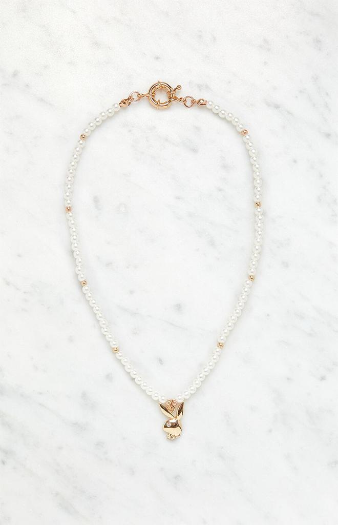 By PacSun Bunny Pearl Beaded Necklace商品第3张图片规格展示