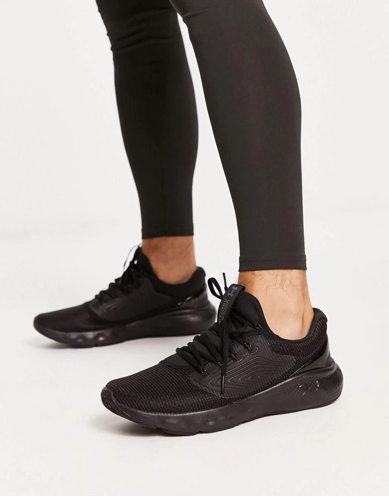 商品Under Armour|Under Armour Running Charged Vantage 2 trainers in triple black,价格¥612,第4张图片详细描述