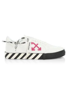 商品Off-White|Exclusive Low Top Vulcanized Canvas Sneakers,价格¥1398,第1张图片