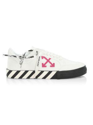 商品Off-White|Exclusive Low Top Vulcanized Canvas Sneakers,价格¥1247,第1张图片