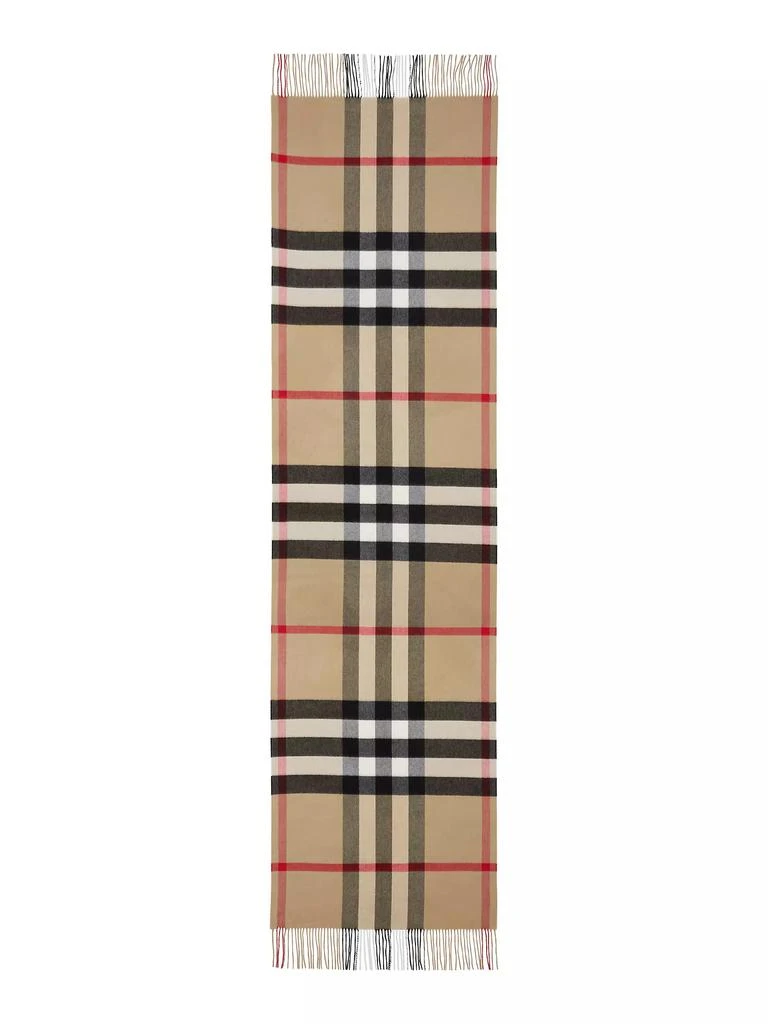 商品Burberry|Oversize Check Cashmere Scarf,价格¥6866,第1张图片