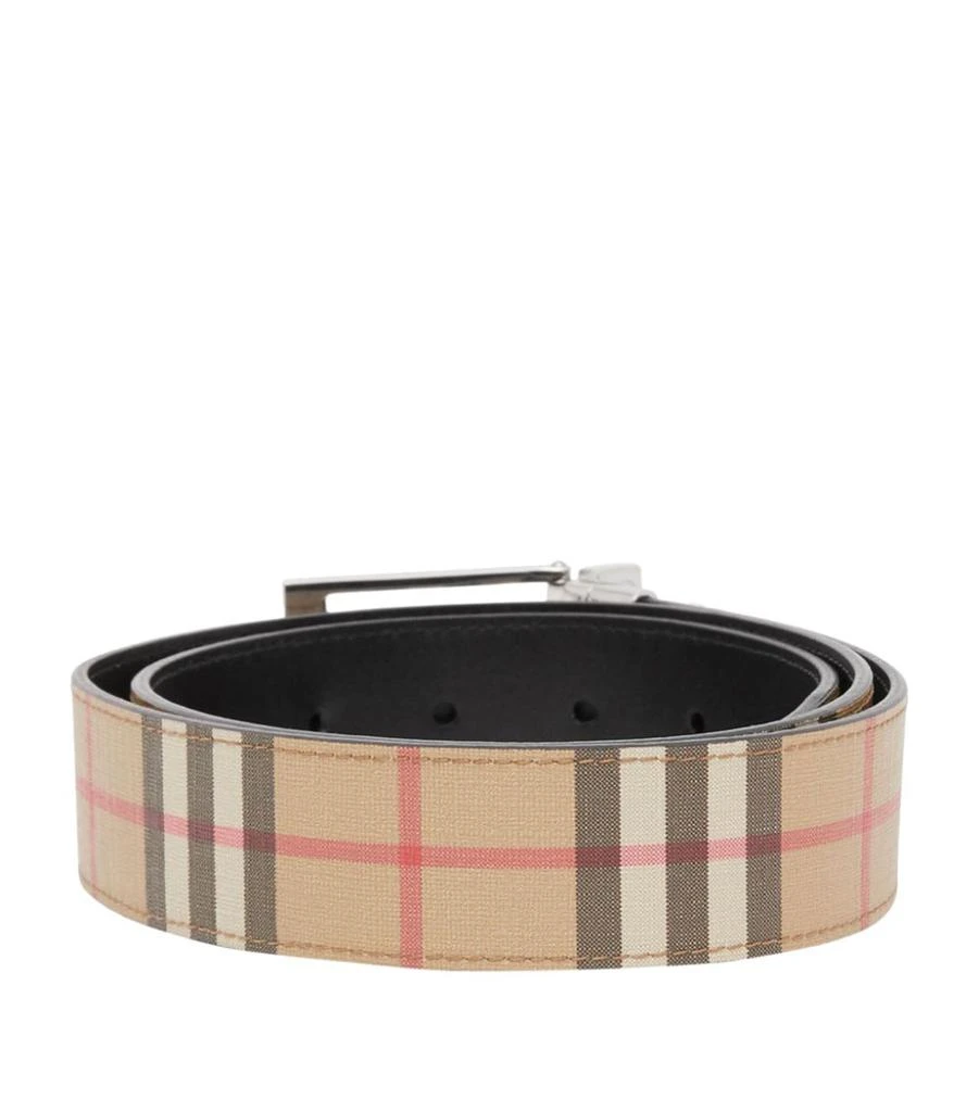 商品Burberry|Reversible E-Canvas and Leather Belt,价格¥3808,第4张图片详细描述
