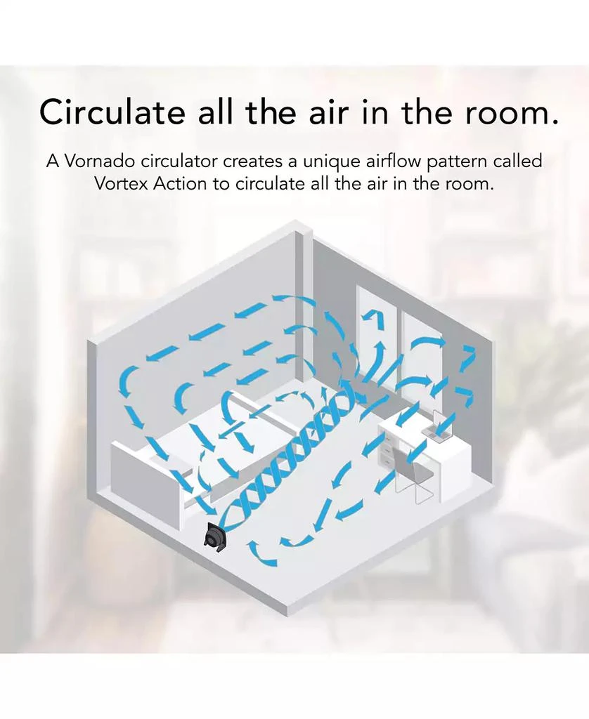 573T Whole Room Air Circulator Fan with Pivoting Head, Black 商品