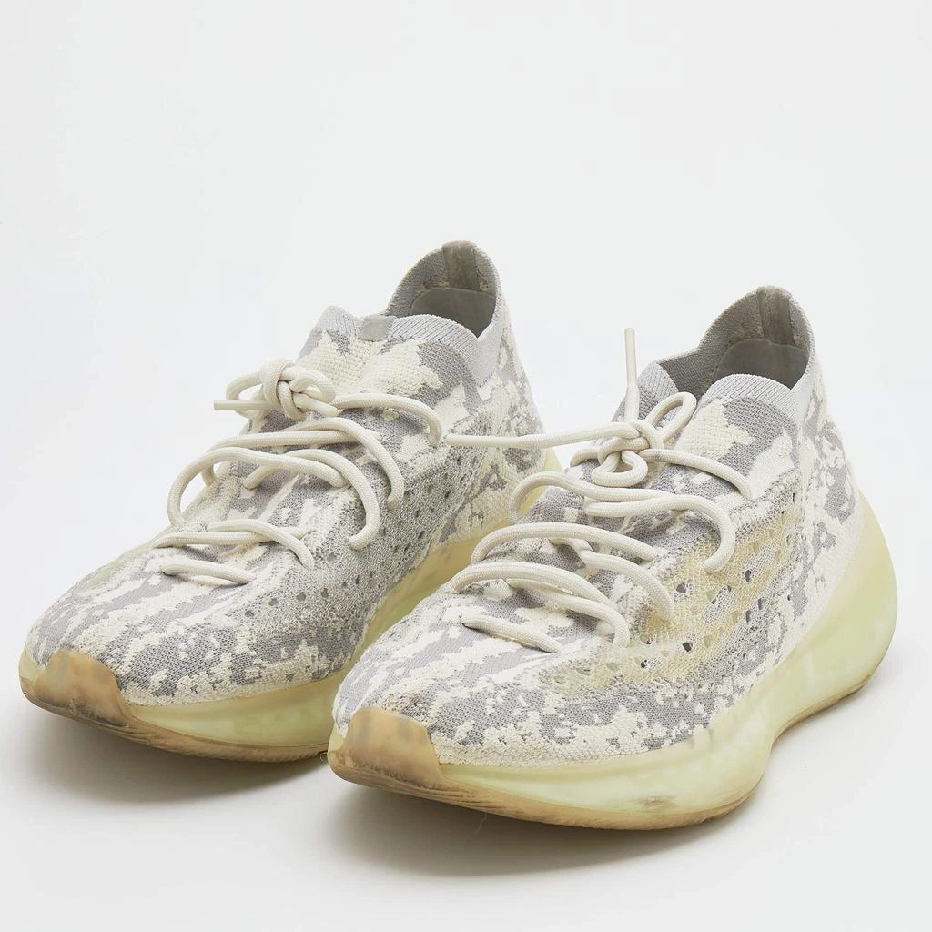 商品[二手商品] YEEZY|Yeezy x Adidas Grey/White Knit Fabric Boost 380 Alien Sneakers Size 46 2/3,价格¥1129,第2张图片详细描述