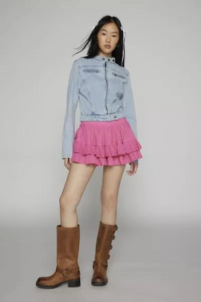 商品Kimchi Blue|Kimchi Blue Julia Tiered Layered Ruffle Mini Skirt,价格¥151,第1张图片