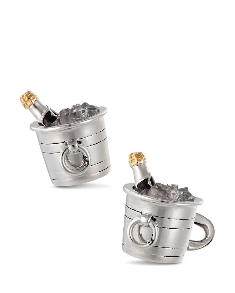商品Jan Leslie|Sterling Silver Champagne Bucket Cufflinks,价格¥6632,第1张图片