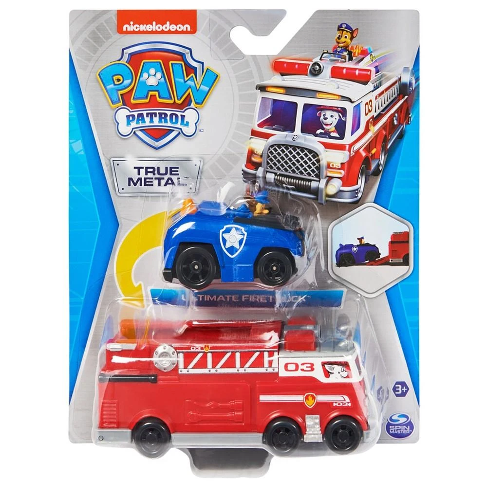 商品Paw Patrol|True Metal Firetruck Die-Cast Team Vehicle with 1:55 Scale Chase,价格¥74,第2张图片详细描述