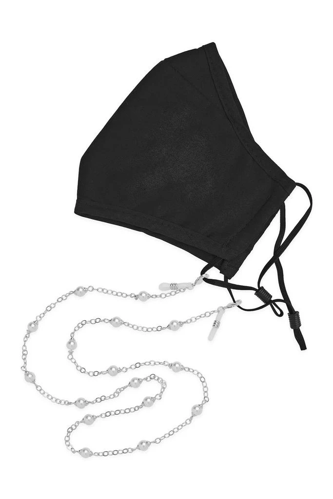 商品Sterling Forever|Stationed Imitation Pearl Face Mask Chain,价格¥289,第1张图片