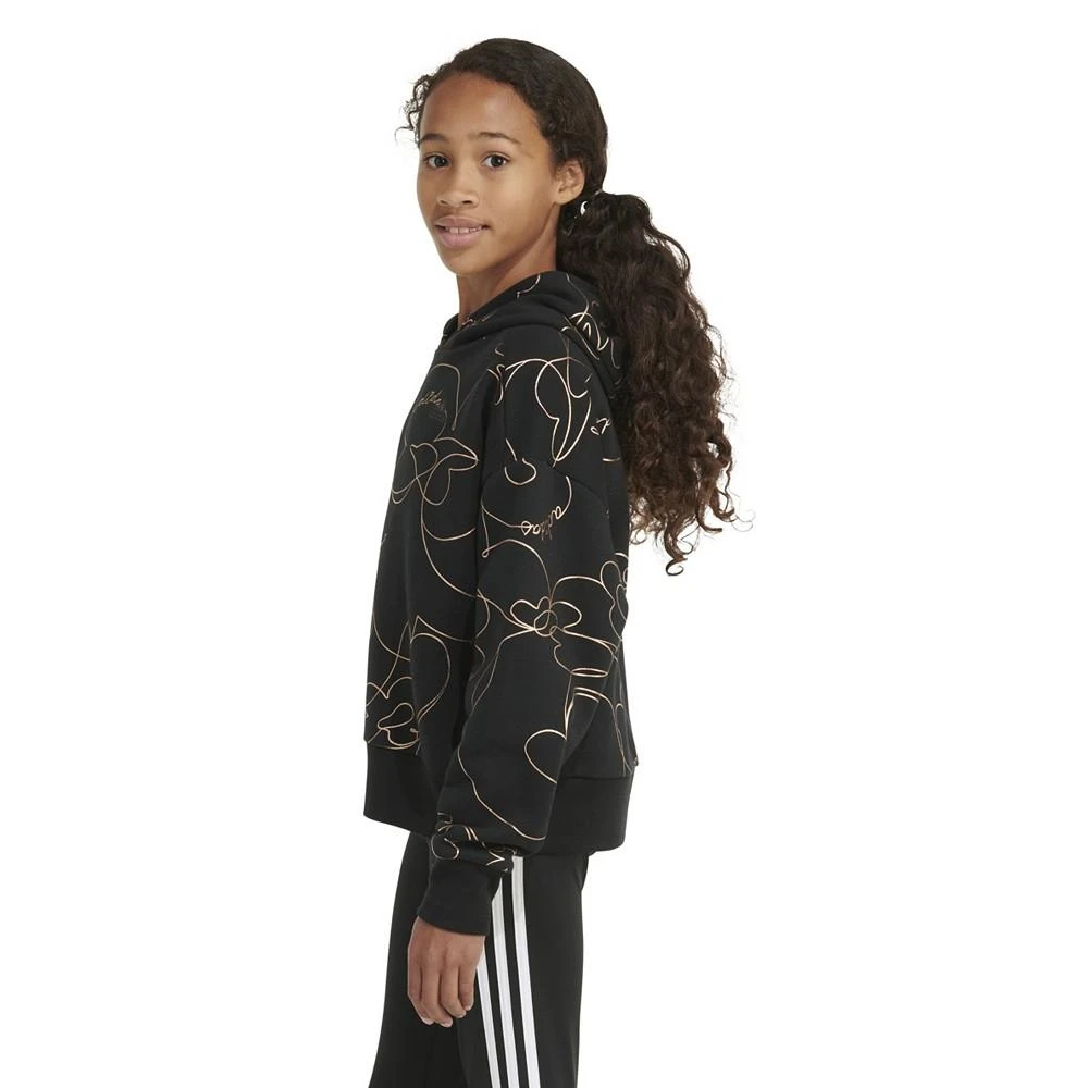 商品Adidas|Big Girls Long Sleeve Printed Script Pullover Hoodie,价格¥150,第3张图片详细描述