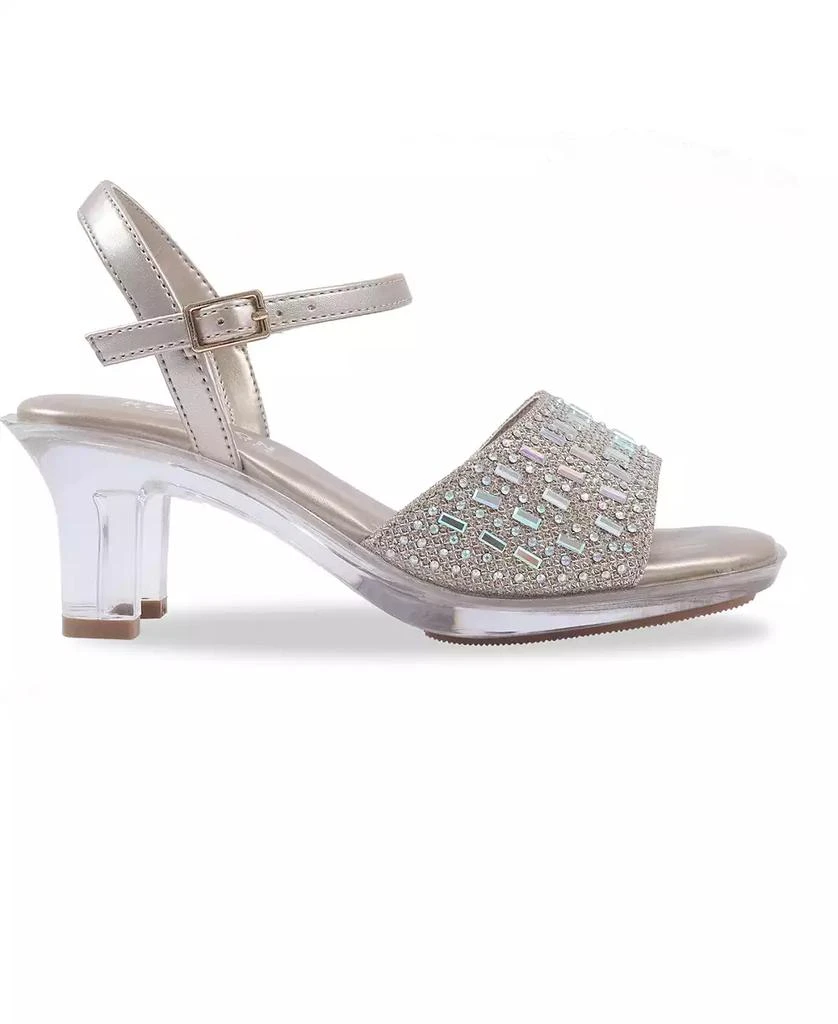 商品Kenneth Cole|Little and Big Girls Cinderella Shine Almond Toe Heels,价格¥214,第2张图片详细描述