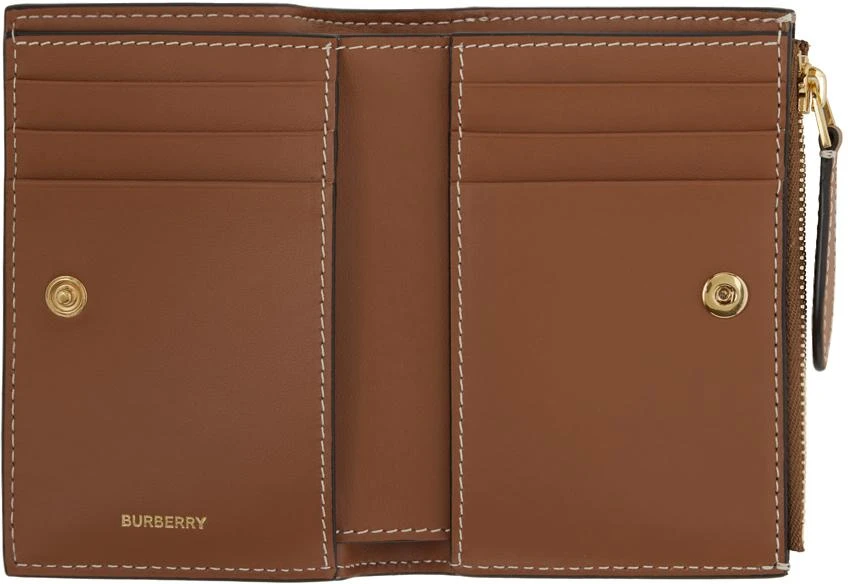 商品Burberry|Beige Check Small Bifold Wallet,价格¥4405,第3张图片详细描述