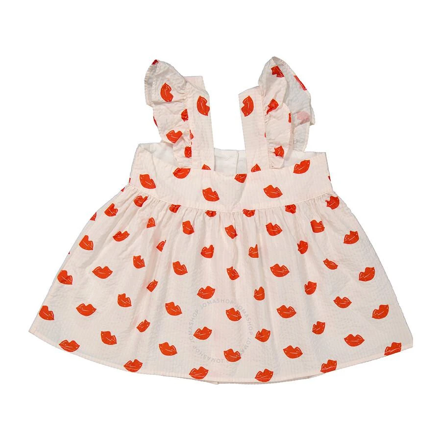 商品Bonton|Girls Bisous Lips Print Cotton Blouse,价格¥149,第2张图片详细描述