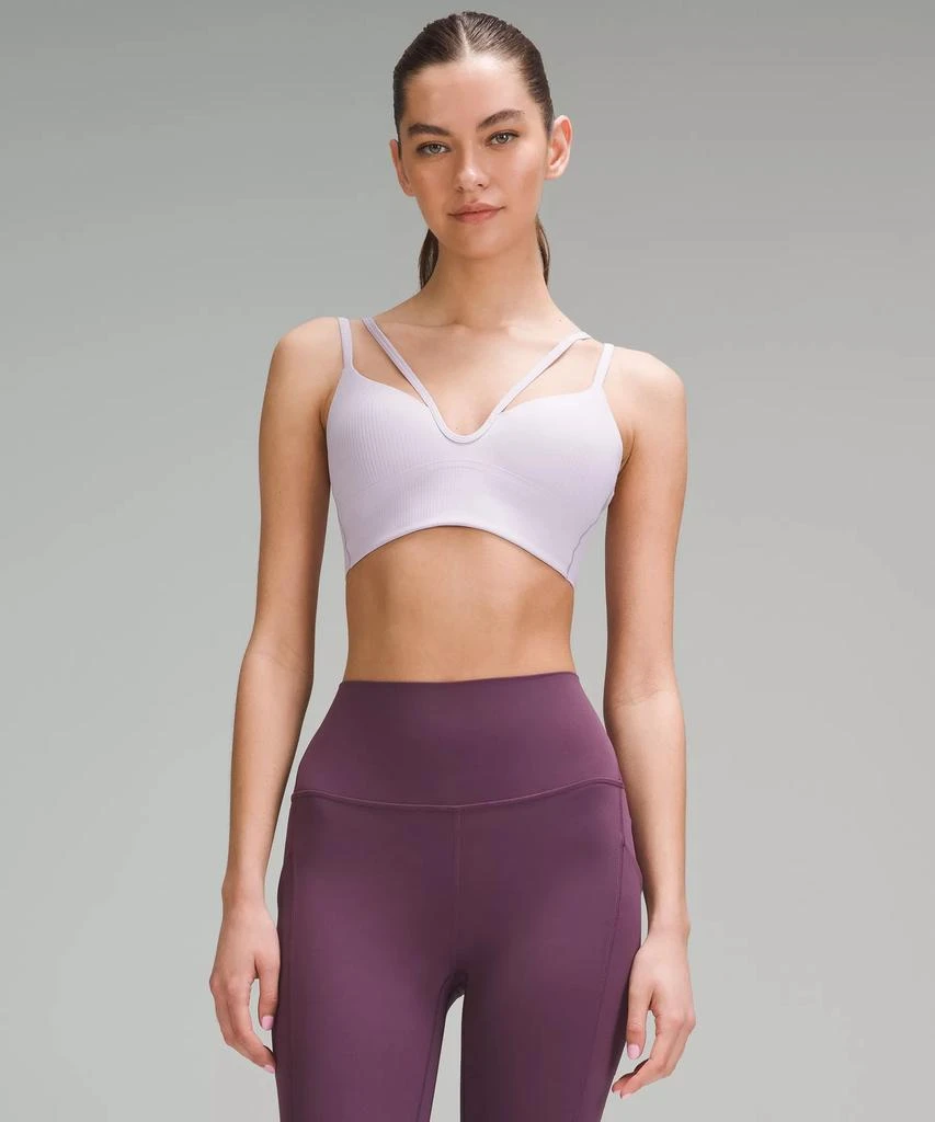 商品Lululemon|Like a Cloud Strappy Longline Ribbed Bra *Light Support, B/C Cup,价格¥317,第5张图片详细描述