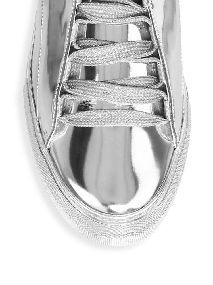 商品Nicholas Kirkwood|Nicholas Kirkwood - Pearlogy Metallic Leather Sneakers,价格¥2083,第3张图片详细描述