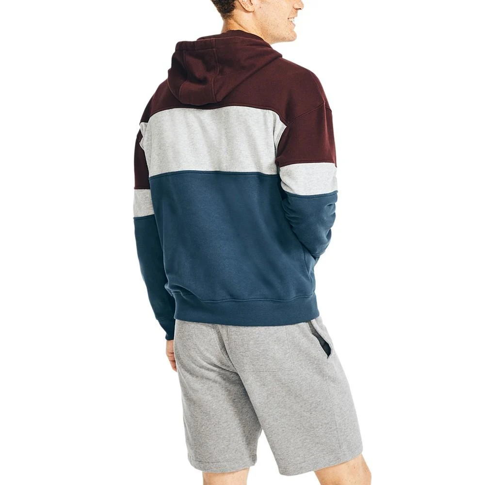 商品Nautica|Men's Sustainably Crafted Super Soft Colorblock Hoodie,价格¥261,第2张图片详细描述