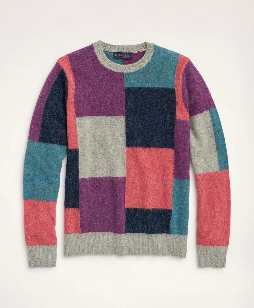 商品Brooks Brothers|Brushed Wool Patchwork Sweater,价格¥1171,第1张图片