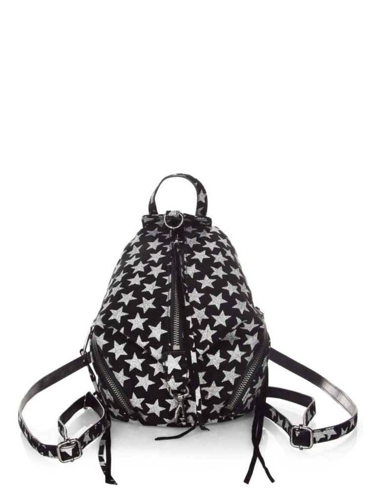 商品Rebecca Minkoff|Glitter Stars Convertible Mini Julian Suede Backpack,价格¥1023,第1张图片