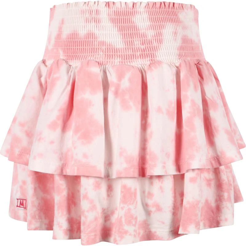 商品Munster|Tie dye tiered skirt in pink and white,价格¥363,第2张图片详细描述