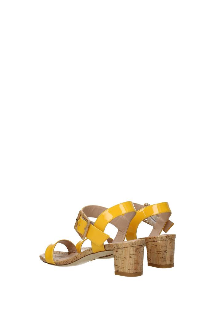 Sandals alexandrine Patent Leather Yellow商品第4张图片规格展示