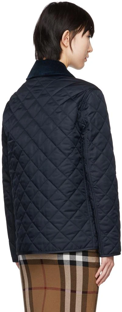 商品Burberry|Navy Diamond Quilted Jacket,价格¥5546,第3张图片详细描述