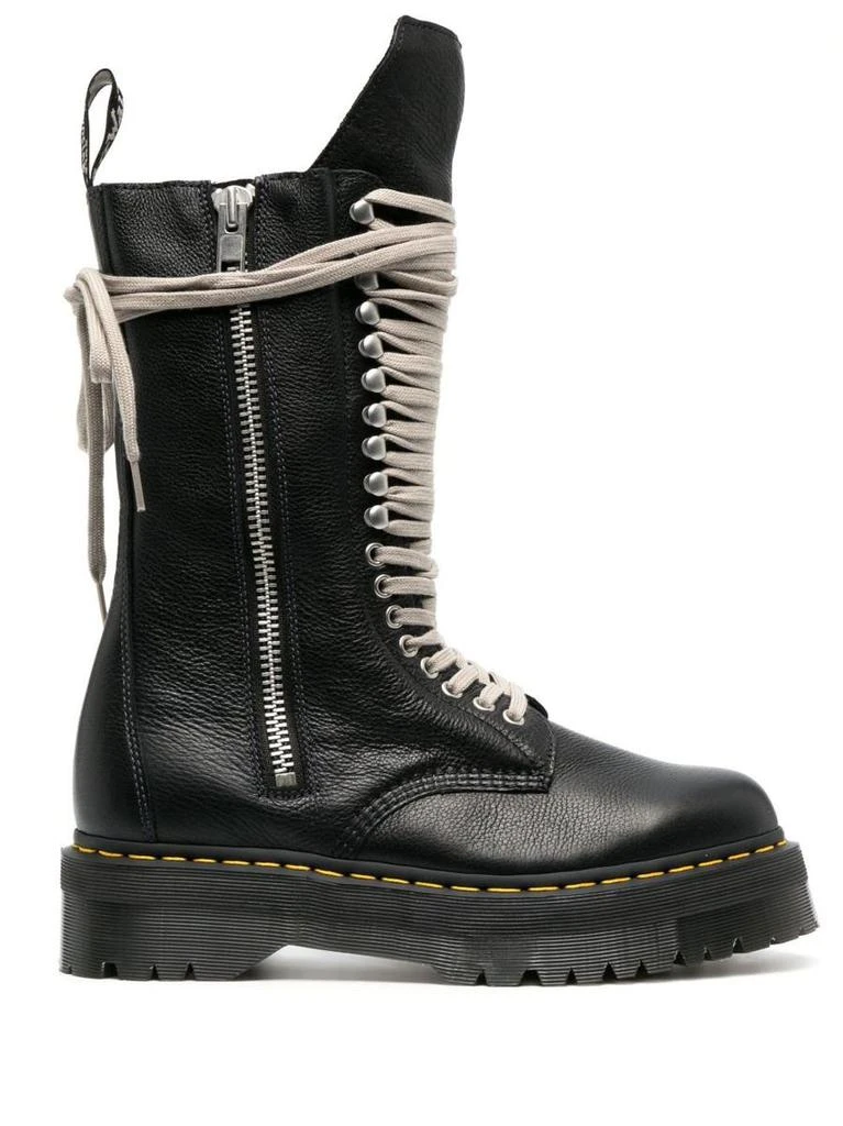 商品Rick Owens|RICK OWENS X DR MARTENS Lace-up boot in leather,价格¥2324,第5张图片详细描述