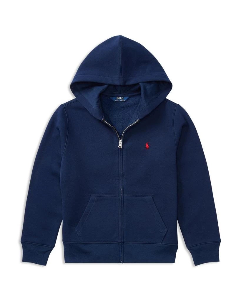 商品Ralph Lauren|Boys' Fleece Zip Up Hoodie - Little Kid, Big Kid,价格¥460,第1张图片详细描述