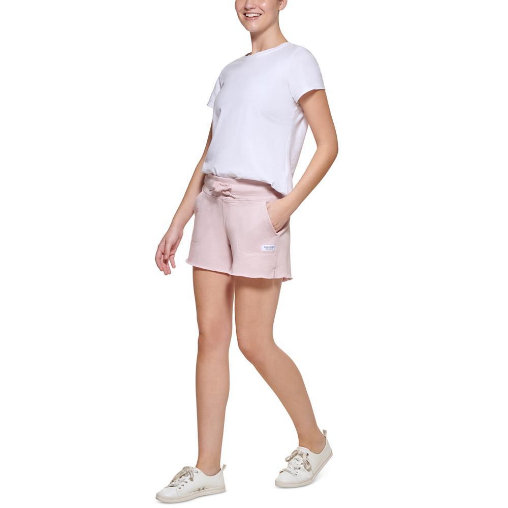 商品Calvin Klein|Ribbed-Waist Raw-Hem Shorts,价格¥147,第1张图片