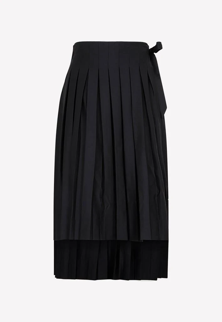 商品Simone Rocha|Pleated Apron Midi Skirt in Wool,价格¥4043,第1张图片