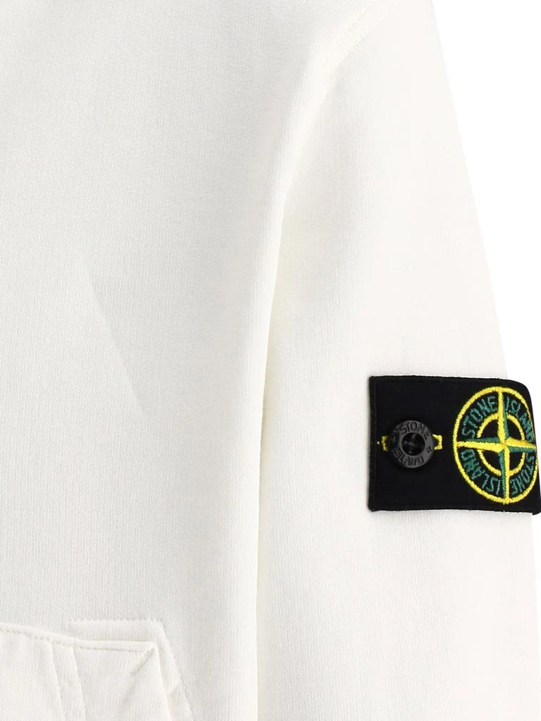 商品Stone Island Junior|Stone Island Junior Zip-Up Logo Patch Hoodie,价格¥1278,第3张图片详细描述