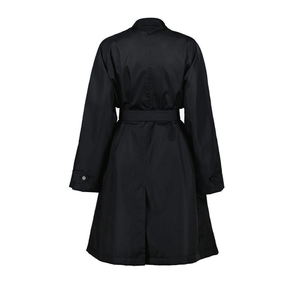 商品Prada|Prada Re-Nylon Double Breasted Belted Waist Raincoat,价格¥16243,第2张图片详细描述