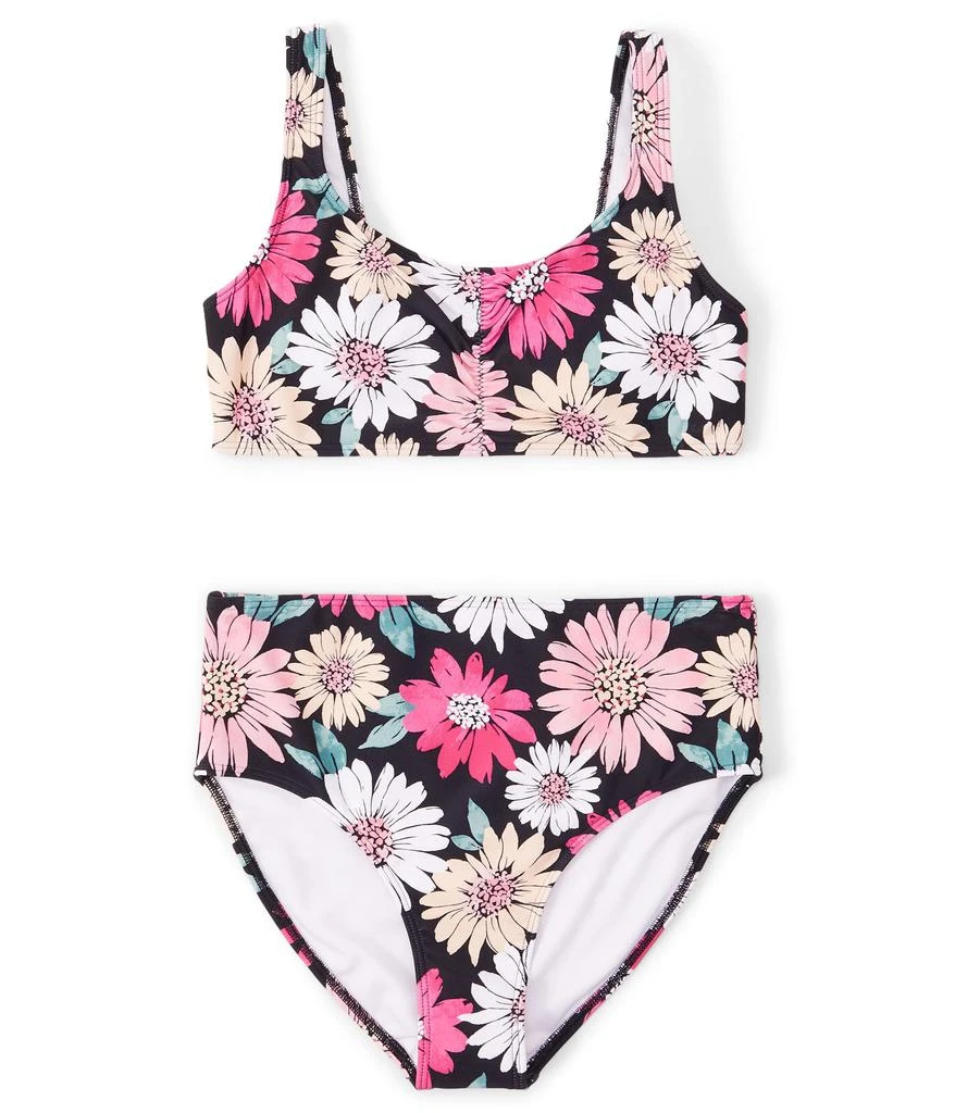 商品abercrombie kids|Cinched Scoop Neck Two-Piece Swimsuit (Little Kids/Big Kids),价格¥299,第1张图片