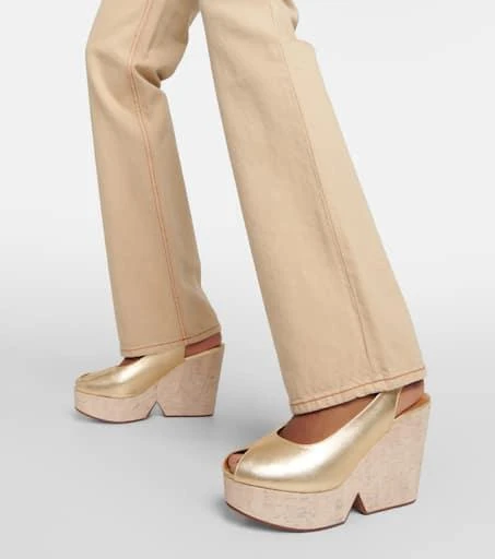 商品Clergerie|Dylan slingback wedge pumps,价格¥2782,第4张图片详细描述
