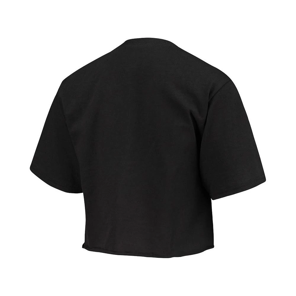 商品CHAMPION|Women's Black LSU Tigers Cropped Boyfriend T-shirt,价格¥258,第4张图片详细描述