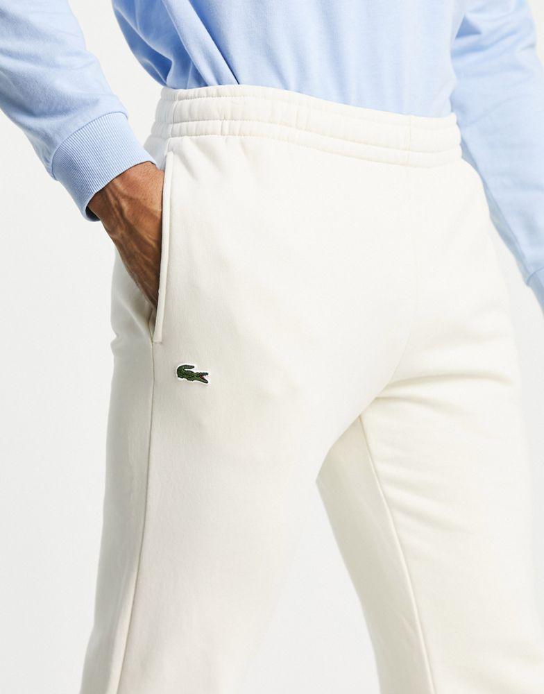 Lacoste fleece joggers in off white商品第4张图片规格展示