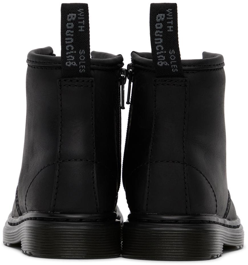 商品Dr. Martens|Baby Black Faux-Fur 1460 Big Kids Boots,价格¥423,第4张图片详细描述