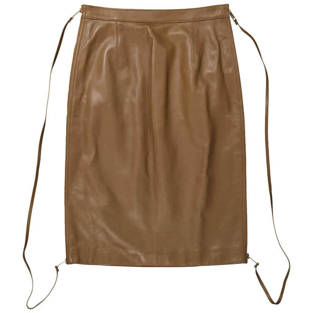 商品Burberry|Ladies Double Zip Lambskin Skirt,价格¥15764,第4张图片详细描述