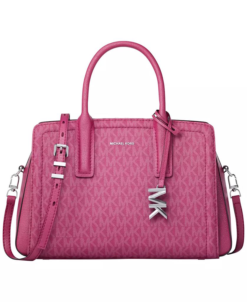 Michael Kors Laila Small Signature Logo Satchel Handbag image 2
