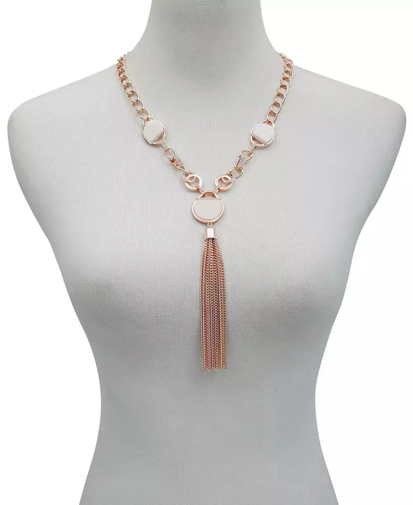 商品Tahari|Crystal Stone Tassel Necklace,价格¥448,第2张图片详细描述