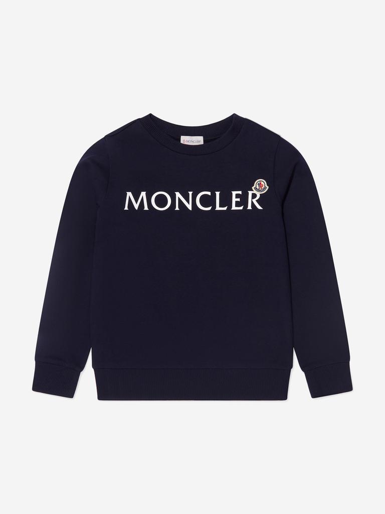 商品Moncler|Moncler Navy Kids Chest Logo Sweatshirt,价格¥1284-¥1656,第1张图片