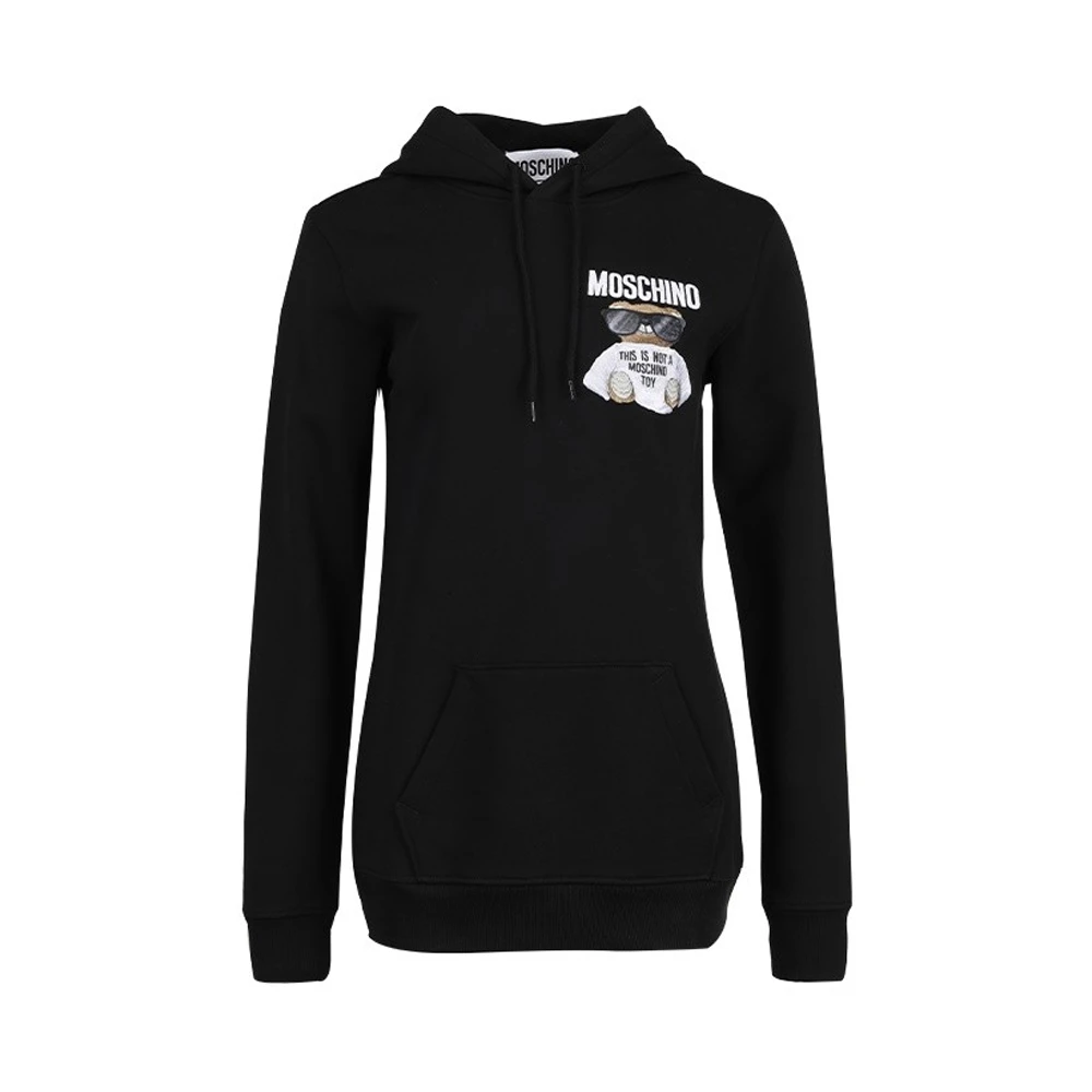 商品Moschino|MOSCHINO 黑色女士卫衣/帽衫 EV1709-5527-1555,价格¥2207,第1张图片