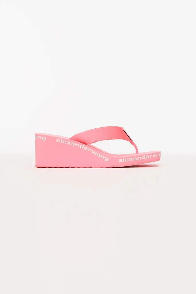 商品Alexander Wang|AW WEDGE FLIP FLOP IN NYLON,价格¥565,第1张图片